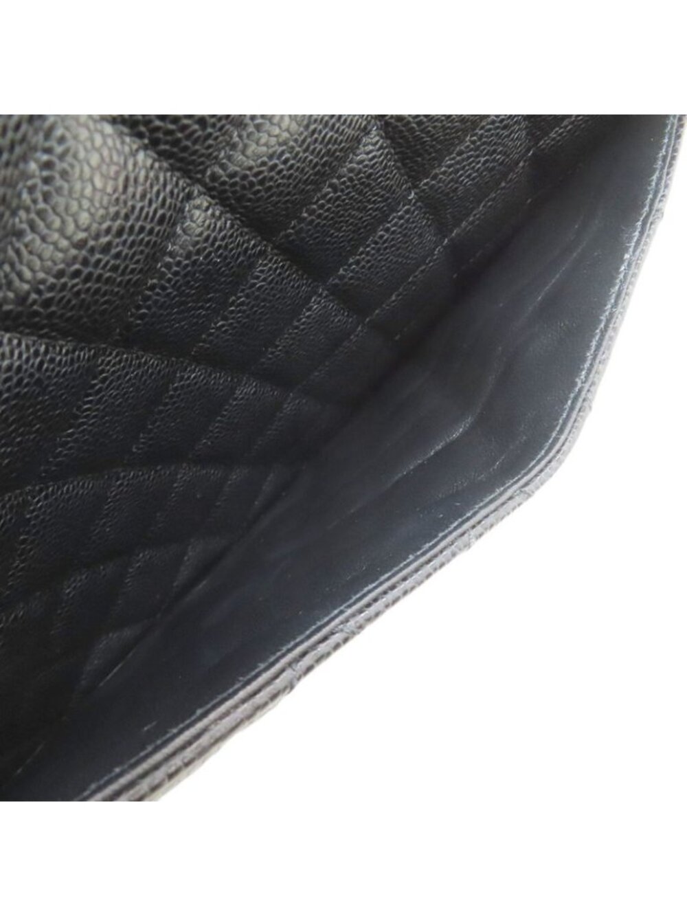 Chanel Quilted Silver Tote Grained Calfskin - Picture 13 of 15